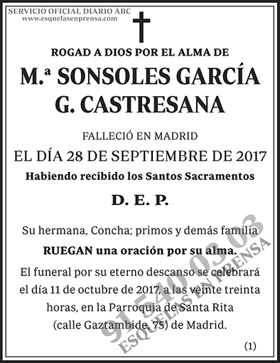 Sonsoles García G. Castresana